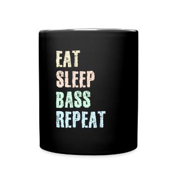 Bassist Musiker Kontrabass Tuba Geschenk Fagott - Full Colour Mug - black - Front