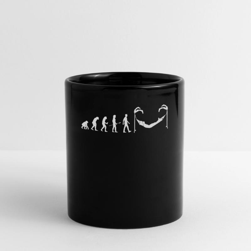 Evolution Man Hammock Geschenkidee Hammocking Tasse einfarbig
