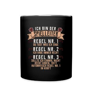 Pen and Paper W20 Rollenspiel RPG Geschenk - Tasse einfarbig - Schwarz - Vorne