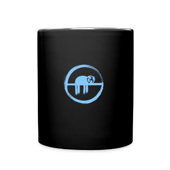Faultier - Sloth - Tasse einfarbig - Schwarz - Vorne