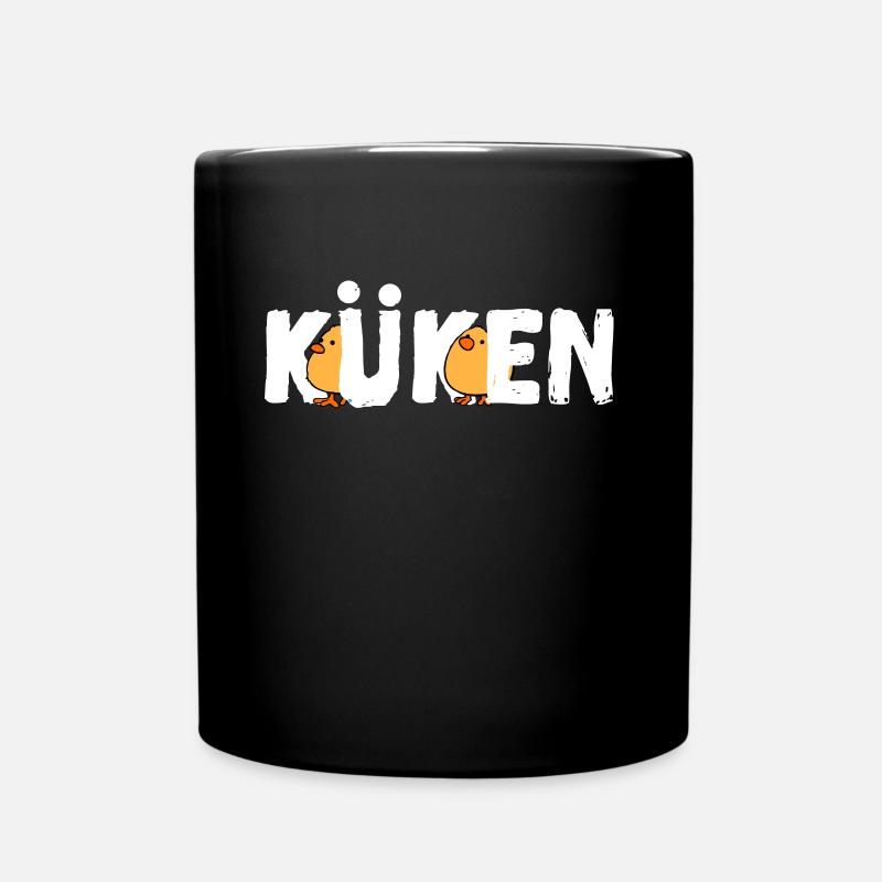 Niedliche Küken - Tasse einfarbig - Schwarz