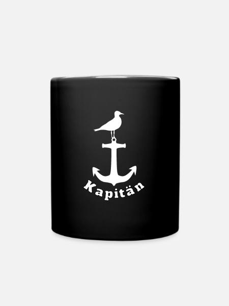 Kapitän Seefahrt - Tasse einfarbig - Schwarz