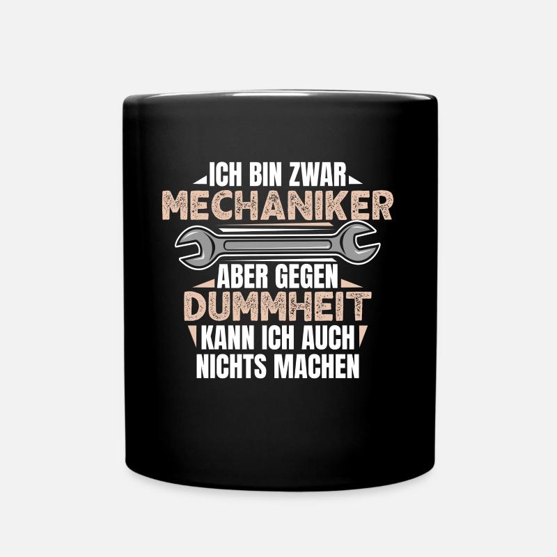 Mechaniker Automechaniker Mechatroniker Geschenk - Tasse einfarbig - Schwarz