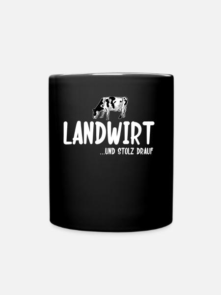 Dorfkind Sprüche design von Dorfkind Acker by - Full Colour Mug - black
