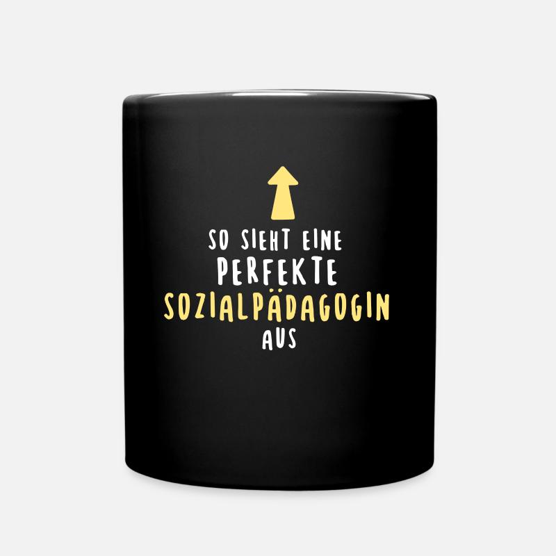 Sozialpädagogin Soziale Arbeit Sozialpädagogik - Tasse einfarbig - Schwarz