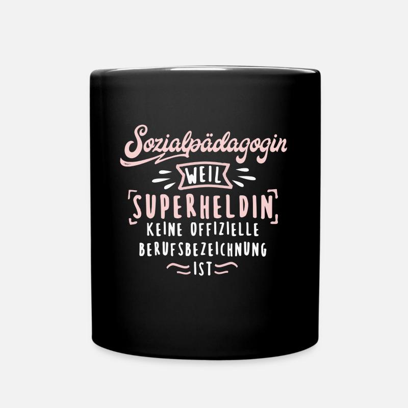 Sozialpädagogin Soziale Arbeit Sozialpädagogik - Tasse einfarbig - Schwarz
