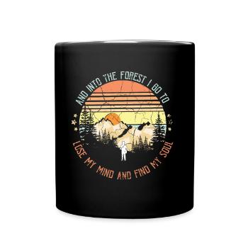 Et into the forest I go to - Mug uni - noir - Devant