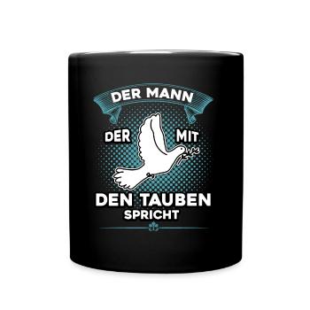 Brieftauben product Tauben Flüsterer - Full Colour Mug - black - Front