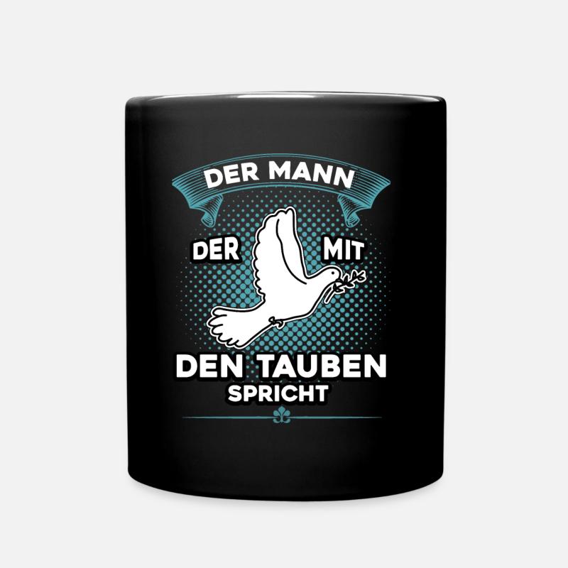 Brieftauben Shirt Tauben Flüsterer Taubenzüchter - Tasse einfarbig - Schwarz
