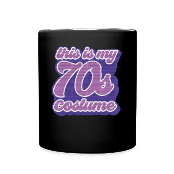 This Is My 70s Costume Vintage Groovy Retro 70s - Full Colour Mug - black - Front