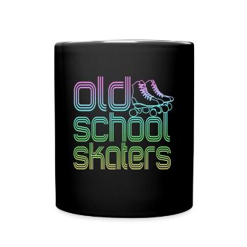 Roller Skates Old School Skaters - Full Colour Mug - black - Front