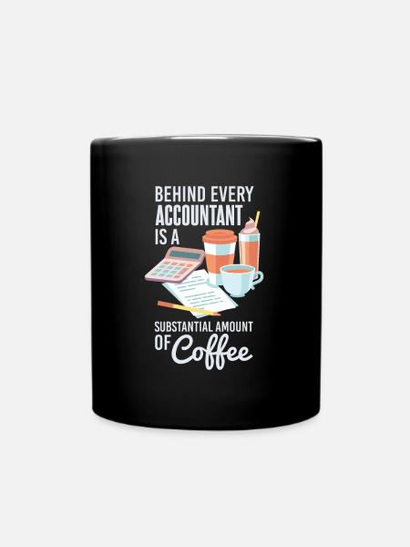 Funny Accountant Coffee - Full Colour Mug - black