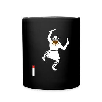 Kubb - Tasse einfarbig - Schwarz - Vorne