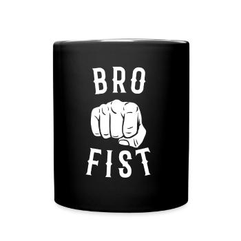 Bro Fist Coole Beste Freunde Spruch - Tasse einfarbig - Schwarz - Vorne