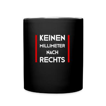 Not a millimeter to the right - Full Colour Mug - black - Front