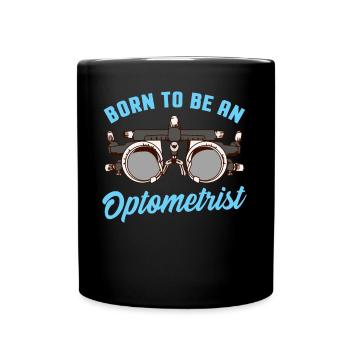 Optometrist optician gift ophthalmologist - Full Colour Mug - black - Front