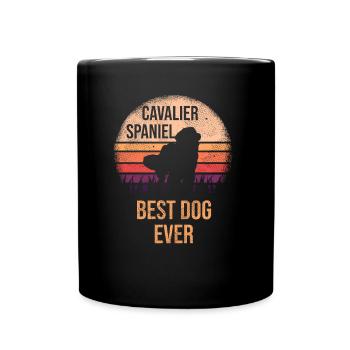 Cavalier king charles spaniel graphiques Pour - Mug uni - noir - Devant