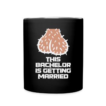 This Bachelor is Getting Married - Tasse einfarbig - Schwarz - Vorne