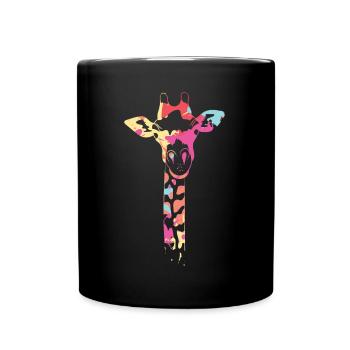 Color Giraffe - Full Colour Mug - black - Front