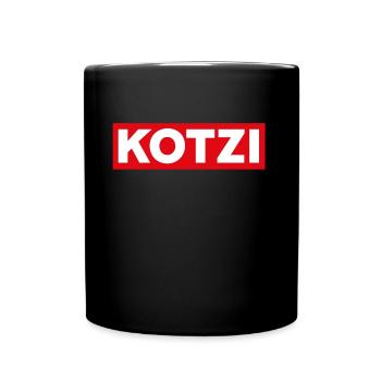 Kotzi avec Saufi - Mug uni - noir - Devant