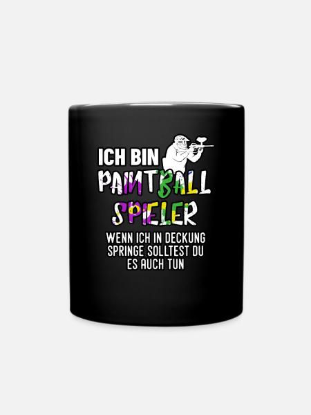 Paintball Freizeit Shirt - Tasse einfarbig - Schwarz