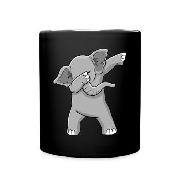 Dabbing Elephant Gift Dab Dance Danse - Mug uni - noir - Devant