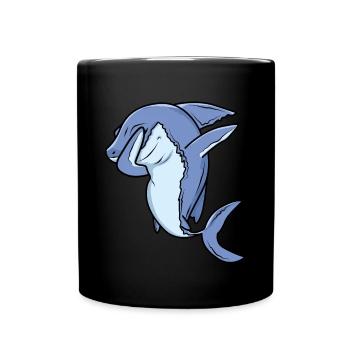 Dabbing Shark Dab Dance Gift - Mug uni - noir - Devant
