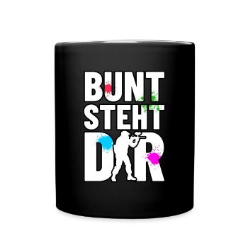 Paintball Stains - Colorful Paintball Shirt - Full Colour Mug - black - Front