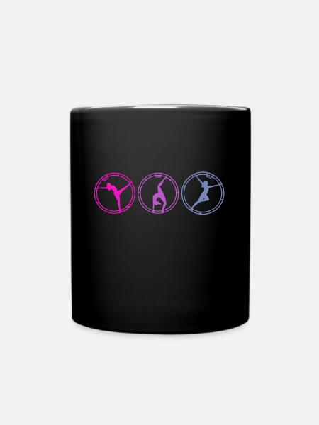 Rhönrad - Tasse einfarbig - Schwarz
