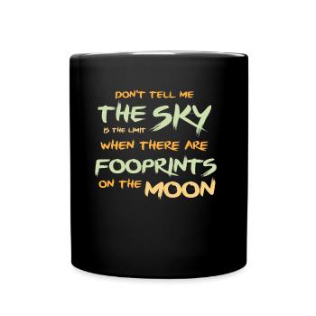 Motivational Quote I Positive Inspirational Saying - Full Colour Mug - black - Front
