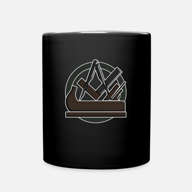 Schreiner Tischler Zunftzeichen Zunft Geschenk - Tasse einfarbig - Schwarz