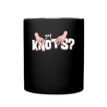 Lustige Massage Therapeutin bekam Knoten Massage-T - Tasse einfarbig - Schwarz - Vorne