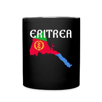 Eritrea Map Habesha Flag Gift Idea - Tasse einfarbig - Schwarz - Vorne