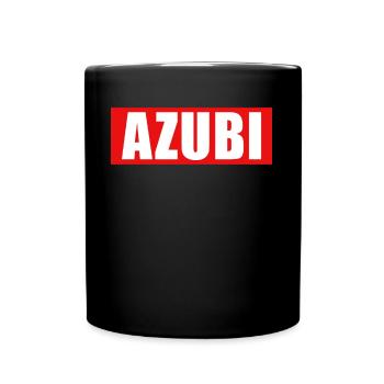 Azubi Ausbildung Auszubildender - Tasse einfarbig - Schwarz - Vorne