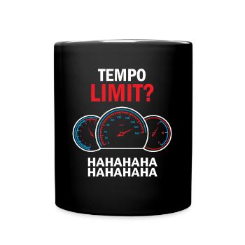 Limite de vitesse les automobilistes excès de vitesse accélèrent les caméras - Mug uni - noir - Devant