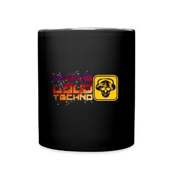Avertissement Loud Techno Music EDM Festival Dancers - Mug uni - noir - Devant