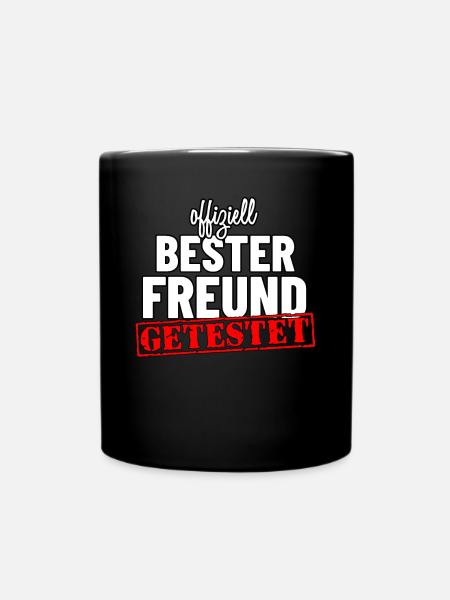 Bester Freund Geschenk - Offiziell bester Freund - Tasse einfarbig - Schwarz