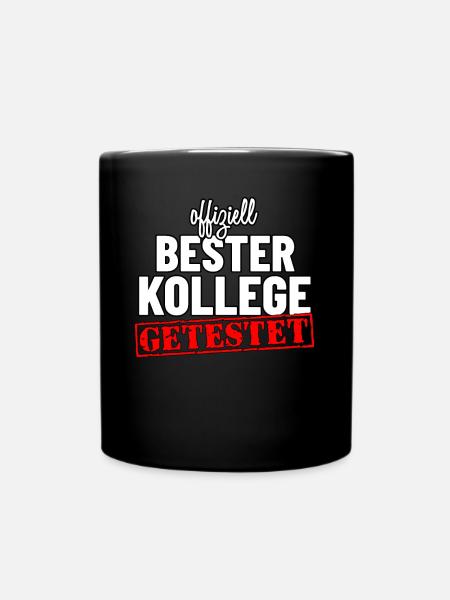 Offiziell bester Kollege - Geschenk für Kollegen - Tasse einfarbig - Schwarz