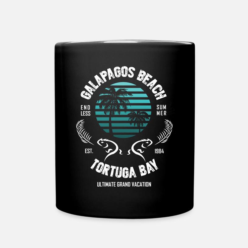 Galapagos Beach Tortuga Bay 1984 - Tasse einfarbig - Schwarz