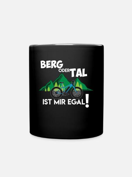 Ebike E-Bike Pedelec Geschenk Fahrrad eMTB - Tasse einfarbig - Schwarz