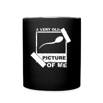 Énonciations drôles de sperme - Mug uni - noir - Devant