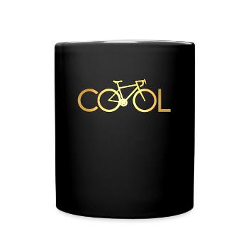 Road bike cyclist cool bike - Full Colour Mug - black - Front