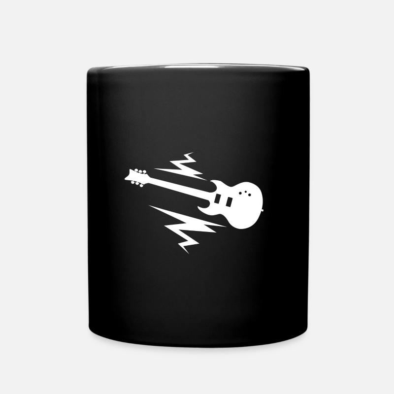 Gitarre - Guitar / E-Gitarre / Heavy Metal - Tasse einfarbig - Schwarz