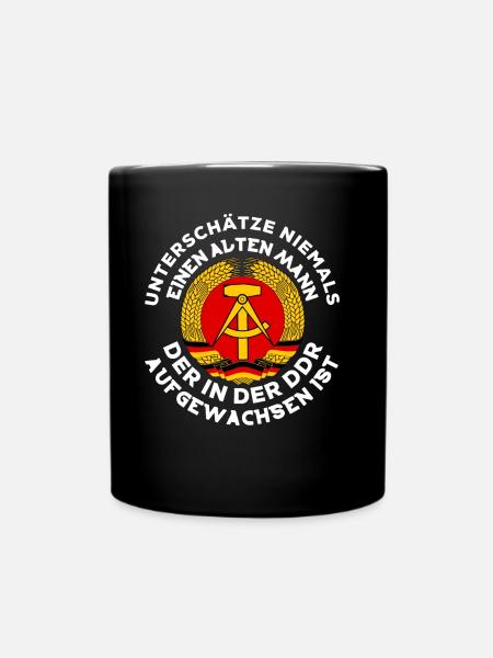 DDR LUSTIG GESCHENK GEBURTSTAG - Tasse einfarbig - Schwarz
