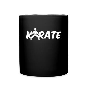 Karate - Tasse einfarbig - Schwarz - Vorne