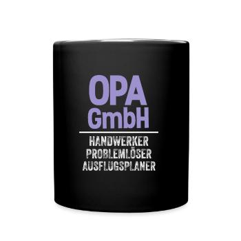 Opa Gmbh Geschenkidee Geburtstag lustig - Tasse einfarbig - Schwarz - Vorne