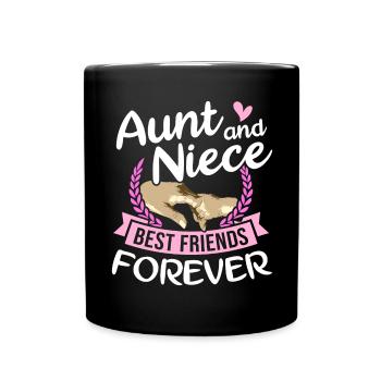 Tante et nièce meilleurs amis pour toujours - Mug uni - noir - Devant