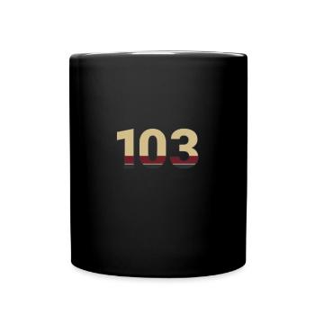Class 103 Railway Beige Purple Gift - Full Colour Mug - black - Front