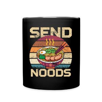 Send Noods Vintage Ramen Retro Japan Food - Tasse einfarbig - Schwarz - Vorne