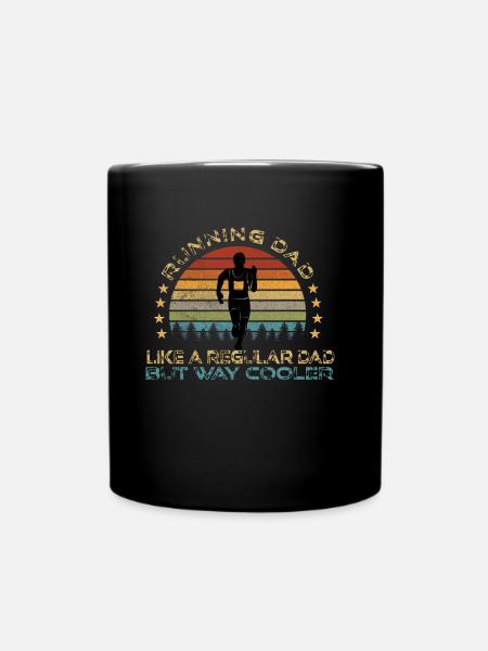 Running Runner coureur marathon cadeau papa - Mug uni - noir